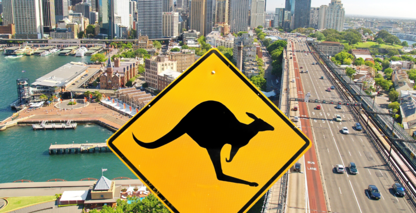 Public Transport, Or Driving? Best Ways To Get Around In Australia Kangaroo Sign