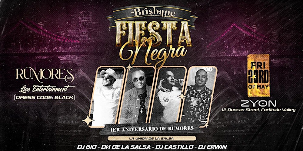 &Quot;Brisbane'S Hottest Party: Celebrate Fiesta Negra'S Epic 1St Anniversary!&Quot; Httpscdnevbuccomimages101007642319301859590531Original20250416-052816